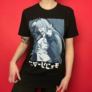 Crunchyroll / chainsaw man power tee 🖤💙​​​​​​​